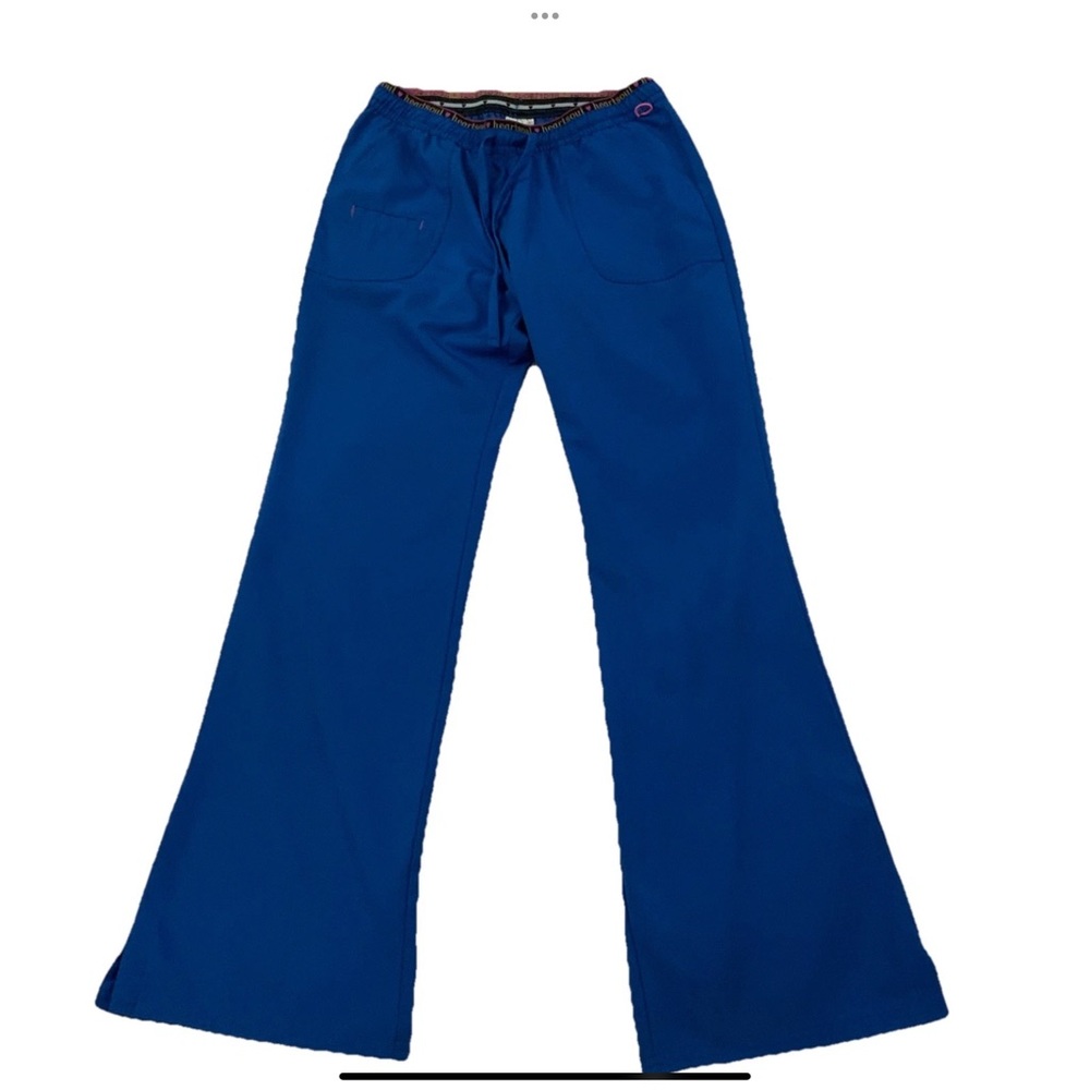 Heartsoul Elastic Waist Royal Blue Scrub Pants 20110 Women’s Size Small